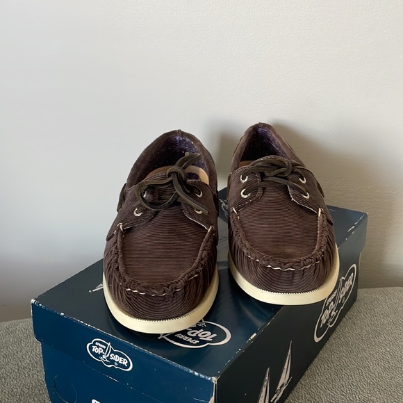 Sperry Top-Sider Women's A/O 2-eye Grey washed Corduroy Boat Shoe, color: brown - Picture 9 of 14